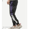 Men Contrast Side Letter Print Pants