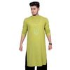 Tree RegularFit Lime Kurta For Man