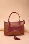 WOMEN STYLISH BROWN HANDBAG
