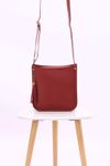 SMALL HANDBAG WITH SINGLE HANDLE MAROON