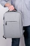basiks imported unisex grey laptop bag