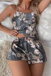 Floral Print Silky Satin nightwear cami Set