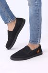 Men Casual Black Canvas Sneaker