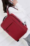 Basiks imported men maroon laptop bag