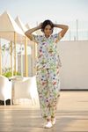 Studio By Arj Summer Collection Breathable Cotton Finish Fish Multi-Colour Pajama Set