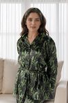 Rue' Rofe' Night Bliss Collection & Casual Daily Wear women Leaf printed silky Finish night wear Pajama Set