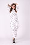 EAST LINE WOMEN white zebra printed 2 piece Stitched