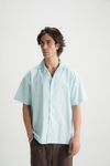Aqua Linen Resort Shirt