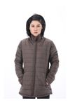 WESTLINE WOMEN LIGHT BROWN PUFFER JACKET