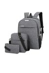 BASIKS Men Pack Of 3 Grey Laptop/Backpack Bag