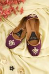 Purple Shehnai Ladies Khussa