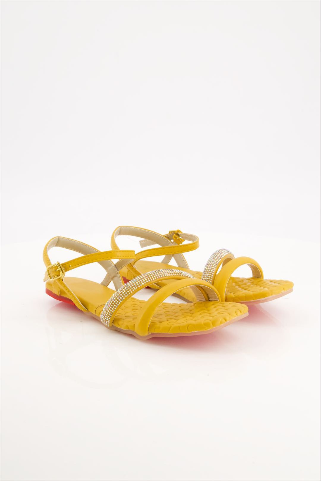 Yellow Snakeskin Sandals Buy Women Yellow Sandal Online In