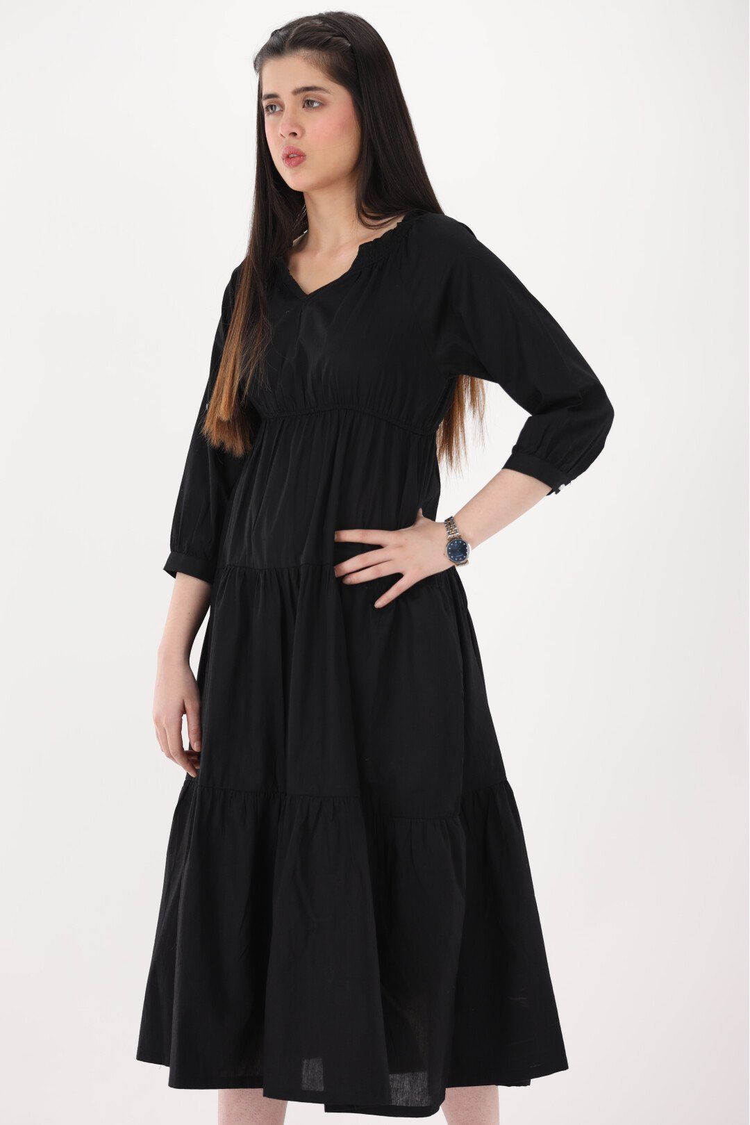 Black frock online best sale