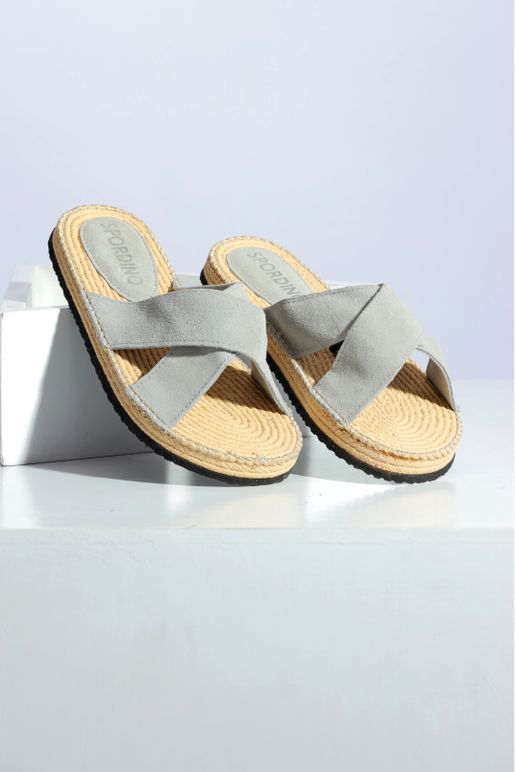 Buy Shoopen Women Premium GREY Jute Medicated Sandal