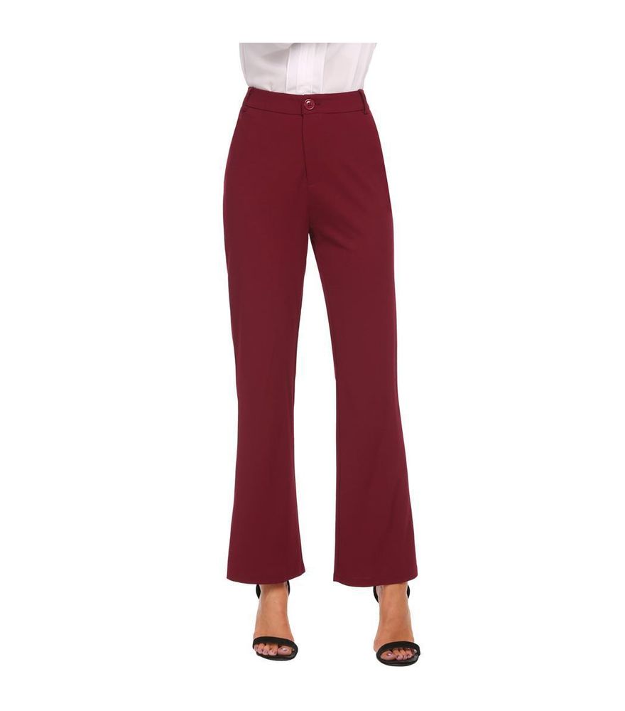 red skinny dress pants womens